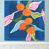 Lush Orange Botanicals Leinwanddruck (Insitu (Holzboden))