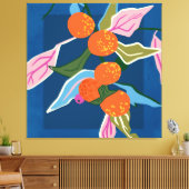 Lush Orange Botanicals Leinwanddruck (Insitu (Wohnzimmer))