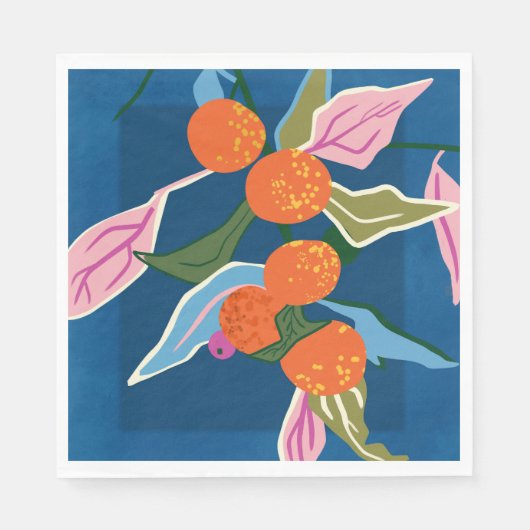 Lush Orange Botanicals Serviette (Vorderseite)