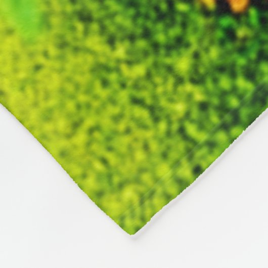 Lush Orange Garden Fleecedecke (Ecke)
