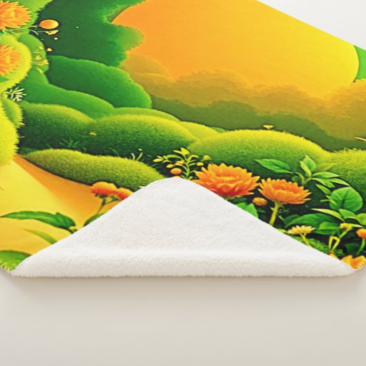 Lush Orange Garden Sherpadecke (3/4)