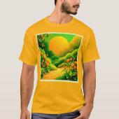 Lush Orange Garden T-Shirt (Vorderseite)