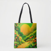 Lush Orange Garden Tasche (Vorderseite)