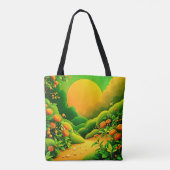 Lush Orange Garden Tasche (Rückseite)