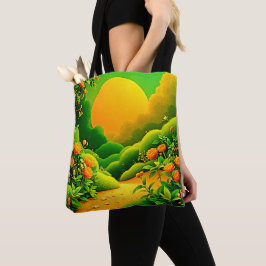 Lush Orange Garden Tasche