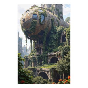 Lush Overgewed Abandoned Airship Fotodruck
