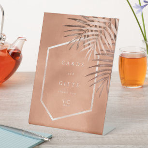 Lush Palm Leaf Cards & Gifts Terra Cotta ID956 Sockelschild