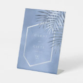 Lush Palm Leaf Cards & Gifts Windsor Blue ID956 Sockelschild (Vorderseite)