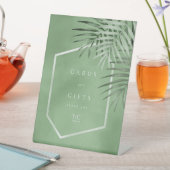 Lush Palm Leaf Karten & Geschenke Moss Green ID956 Sockelschild (In Situ)