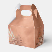 Lush Palm Leaf Wedding Dank Terra Cotta ID956 Geschenkschachtel (Rückseite)