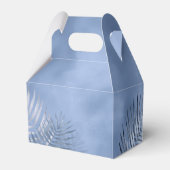 Lush Palm Leaf Wedding Dank Windsor Blue ID956 Geschenkschachtel (Rückseite)