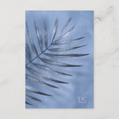 Lush Palm Leaf Wedding Details Windsor Blue ID956 Begleitkarte (Rückseite)