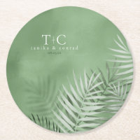 Lush Palm Leaf Wedding Moss Green ID956