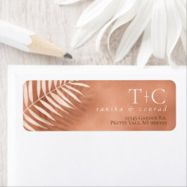 Lush Palm Leaf Wedding Terra Cotta ID956