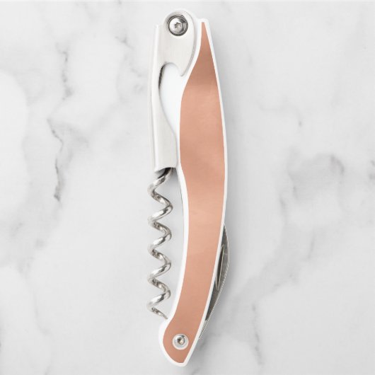 Lush Palm Leaf Wedding Terra Cotta ID956 Kellnermesser (Vorderseite)