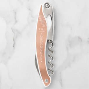 Lush Palm Leaf Wedding Terra Cotta ID956 Kellnermesser