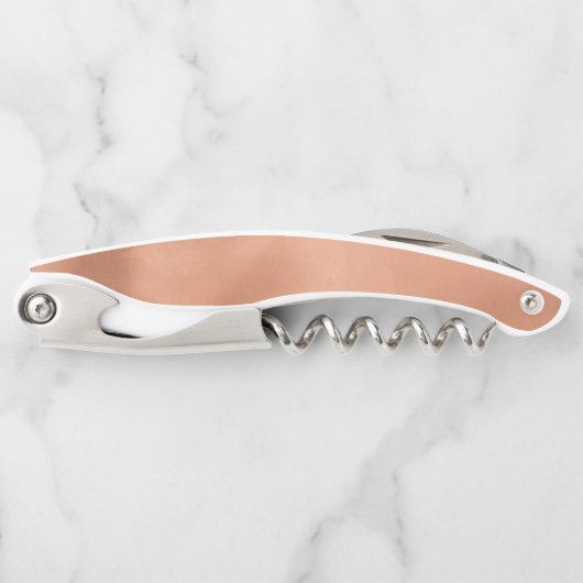 Lush Palm Leaf Wedding Terra Cotta ID956 Kellnermesser (Vorderseite)