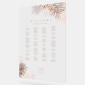 Lush Palm Leaf Wedding Terra Cotta/W ID956 Acrylschild (Winkel)