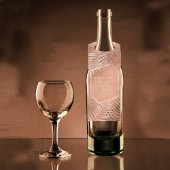 Lush Palm Leaf Wedding Welcome Terra Cotta ID956 Flaschenanhänger