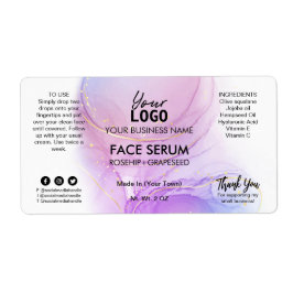 Lush Pastel Alcohol Tinte Face Serum Labels