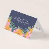 Lush Pink Yellow Flowers Gift Certificate (Vorderseite)