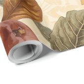 Lush Plums & Fig Leaves Wrapping Paper | Vintage Geschenkpapier (Rolleneckpunkt)