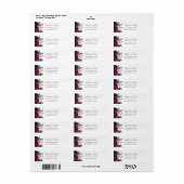 Lush Purple Blumen | Romantische Rücksendeadresse  (Vorne)