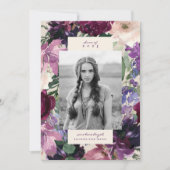 Lush Purple Blumen | Romantischer Abschluss Foto A Ankündigung (Vorderseite)