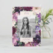 Lush Purple Blumen | Romantischer Abschluss Foto A Ankündigung (Stehend Vorderseite)