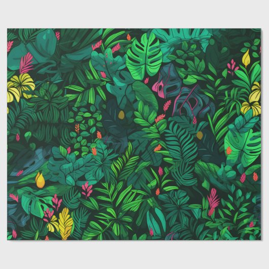 Lush Rainforest Geschenkpapier (Flach)