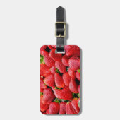 Lush Ripe Erdbeeren Gepäckanhänger (Vorderseite vertikal)