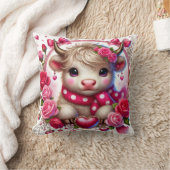 Lush Rose Höhere Kuhwale Kissen (Decke)