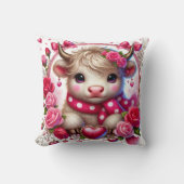 Lush Rose Höhere Kuhwale Kissen (Vorderseite)