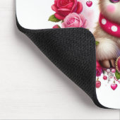 Lush Rose Höhere Kuhwale Mousepad (Ecke)