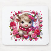 Lush Rose Höhere Kuhwale Mousepad (Vorne)