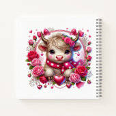 Lush Rose Höhere Kuhwale Notizblock (Rückseite)