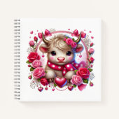 Lush Rose Höhere Kuhwale Notizblock (Vorderseite)