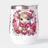 Lush Rose Höller Kuh Stemless Weine Tumbler (Links)