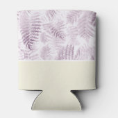 Lush Serene Pink Ferns auf Gelb Dosenkühler (Rückseite)