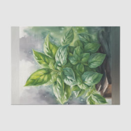 Lush Spring Basil Decoupage Paper Seidenpapier