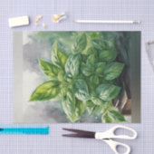 Lush Spring Basil Decoupage Paper Seidenpapier (Handwerk)