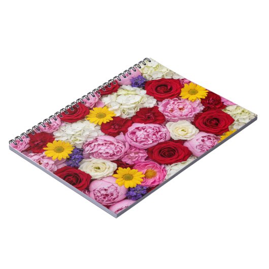 Lush Summer Bloom Floral Notizblock (Linke Seite)