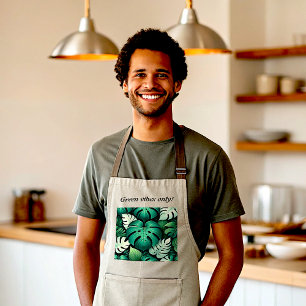 Lush Tropical Blätter Schürze