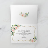 Lush Tropical Blätter wirst du mir weg geben Einladung (Innenseite)