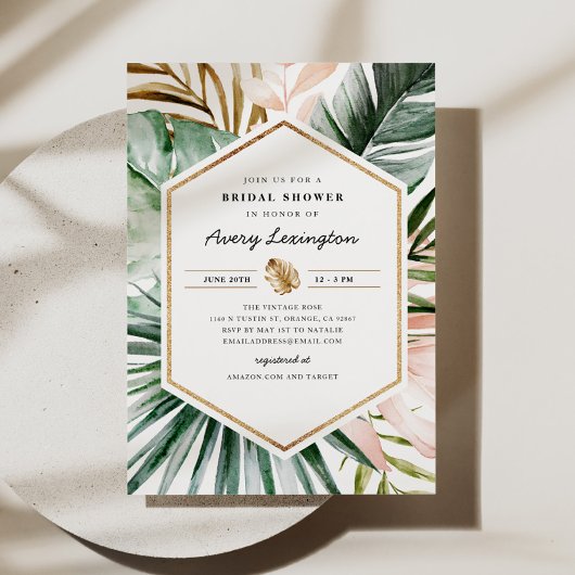 Lush Tropics Bridal Shower Invitation Einladung