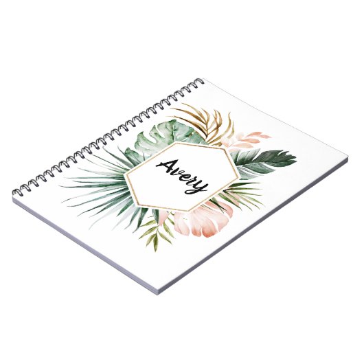 Lush Tropics Personalisiert Notebook Notizblock (Linke Seite)
