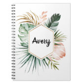 Lush Tropics Personalisiert Notebook Notizblock (Vorderseite)