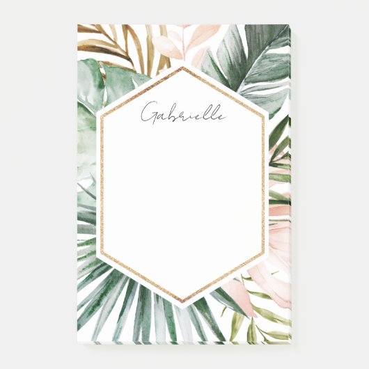 Lush Tropics Post It Pad Post-it Klebezettel (Vorderseite)