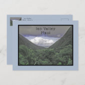 LUSH VERDANT GREEN IAO VALLEY IN MAUI POSTKARTE (Vorne/Hinten)