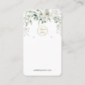 Lush White Blume für das Display Business Visitenkarte (Vorderseite)